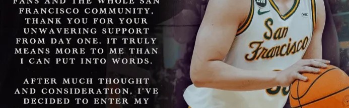 世界杯客户端-王俊杰致谢旧金山大学：感谢旧金山大学的教练和队友们