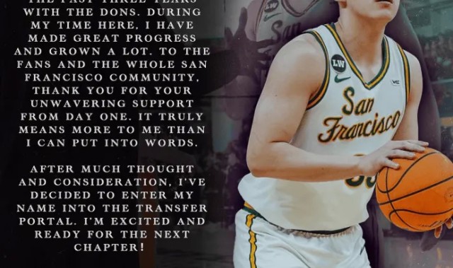 世界杯客户端-王俊杰致谢旧金山大学：感谢旧金山大学的教练和队友们